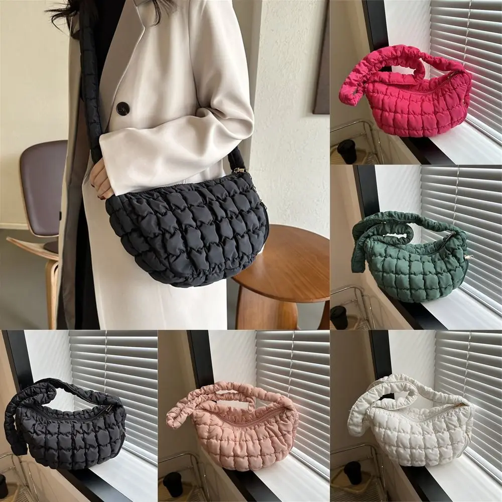 Moda damska Pikowane torby na ramię o dużej pojemności Puchowe bawełniane wyściełane torby na ramię Torba dziewczęca Torby pod pachę Puffy Handbags