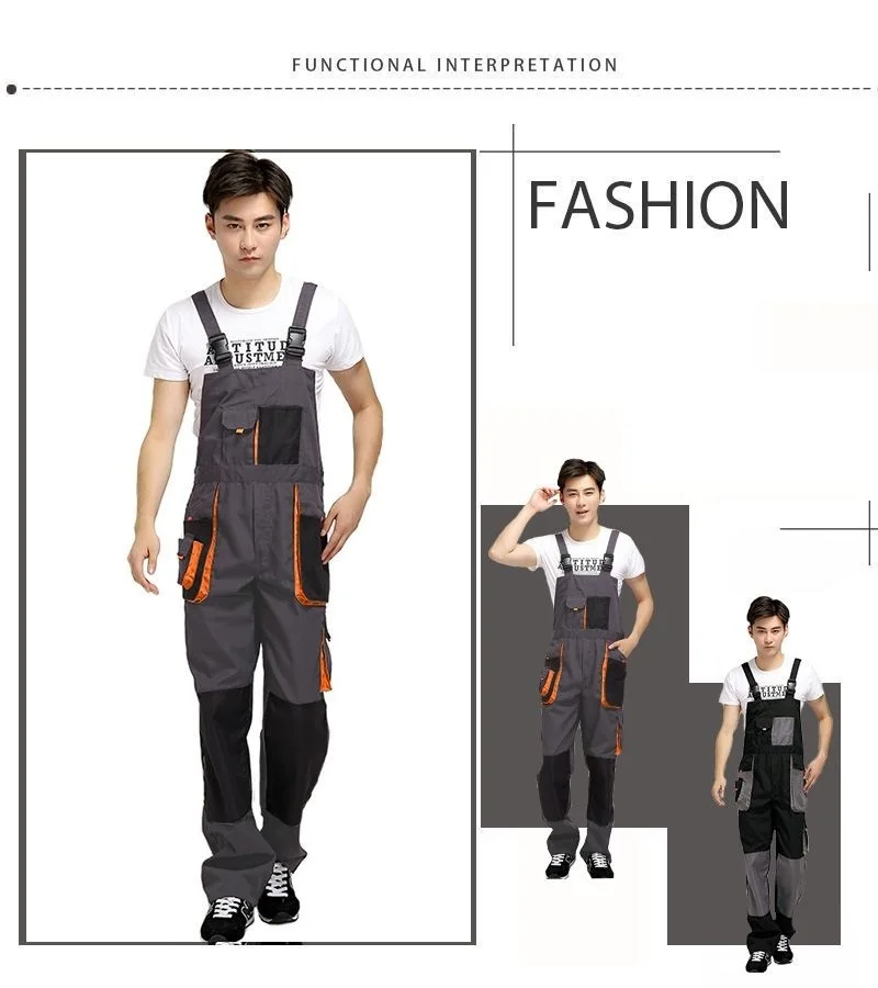 Work pants for dungarees overol hombre Cargo Overalls Men Multi-Pocket Streetwear Work Joggers Male Coveralls Working uniforms