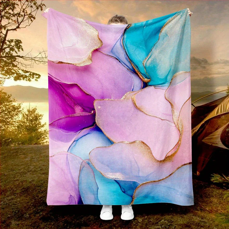 Vintage Floral Meadow Blanket Reversible Flannel Throw for Cottagecore Charm AllSeason Comfort Nostalgic Beauty Gift