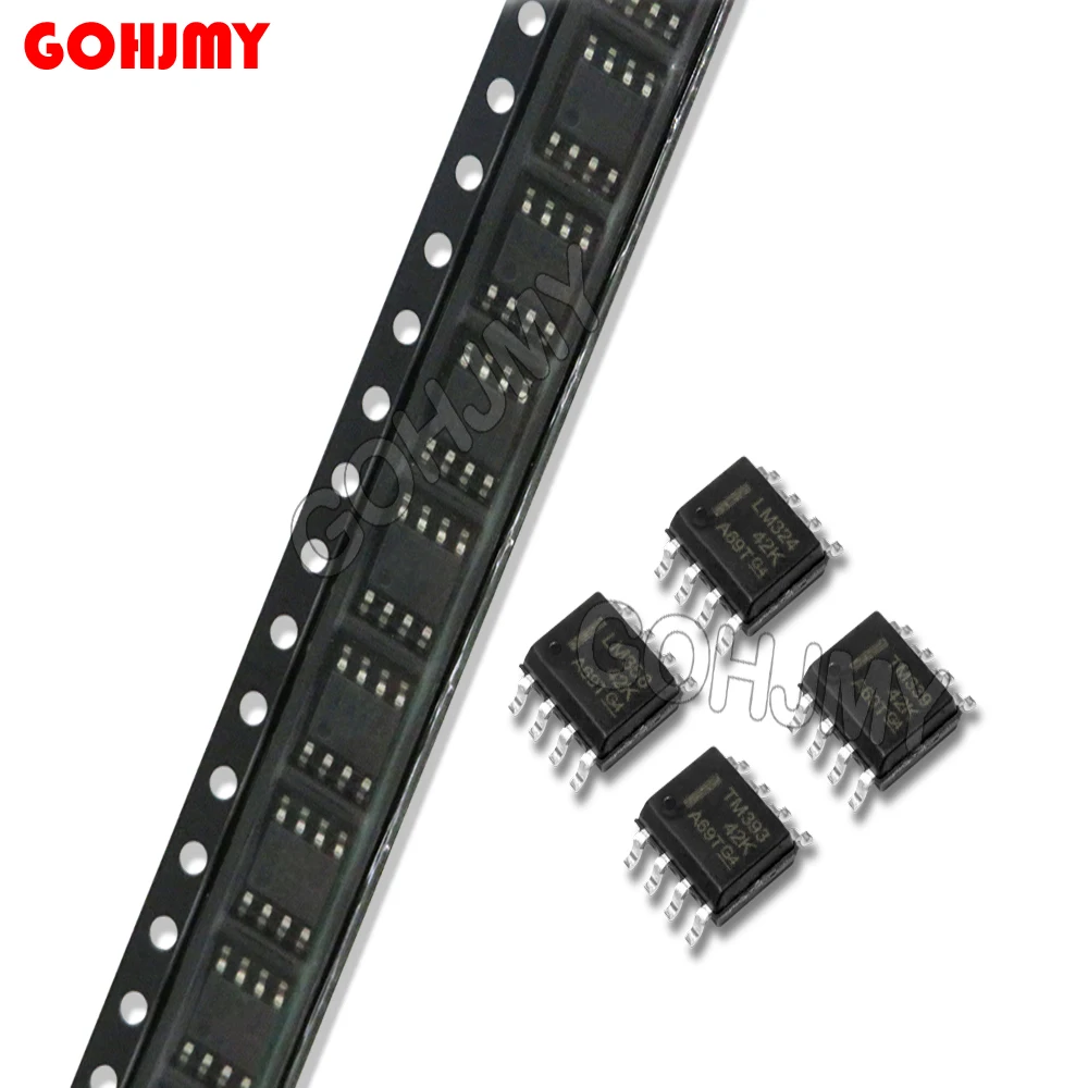 50PCS LM358 LM393 LM339 LM324 NE555 SOP SMD LM358DR LM324DR LM339DR LM393DR NE555DR Amplifier Circuit SOP8 SOP14