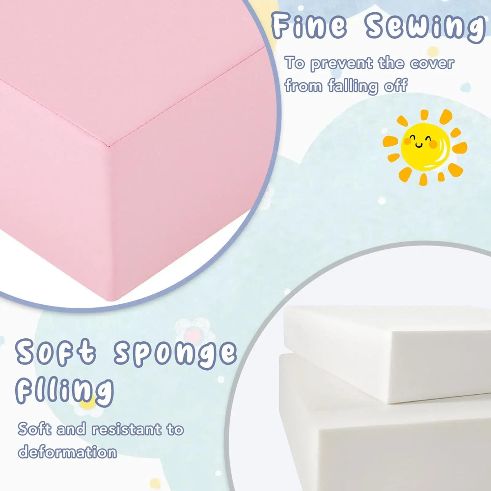 Ensemble de jeu en mousse souple pour escalade et ramper 6 en 1, équipement de jeu souple pour monter et monter