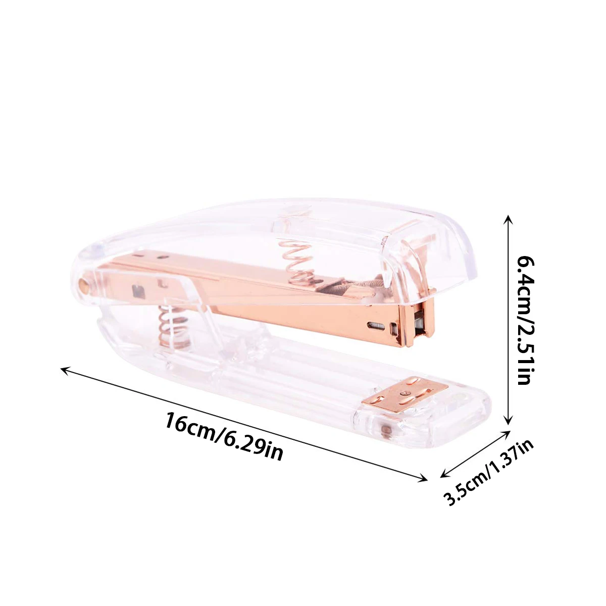 Stapler Set with 1000 Staples, Luxury Rose Gold Office Supplies and Desk Accessories Set