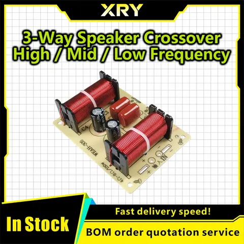 3 Way HiFi Speaker Frequency Divider 150W Audio Crossover Filter Treble Alto Bass Frequency Divider for Professional or Home Use