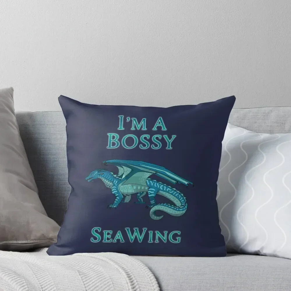 I'm a Bossy SeaWing Throw Pillow pillow cover christmas Christmas Covers Decorative Cushions For Living Room pillow