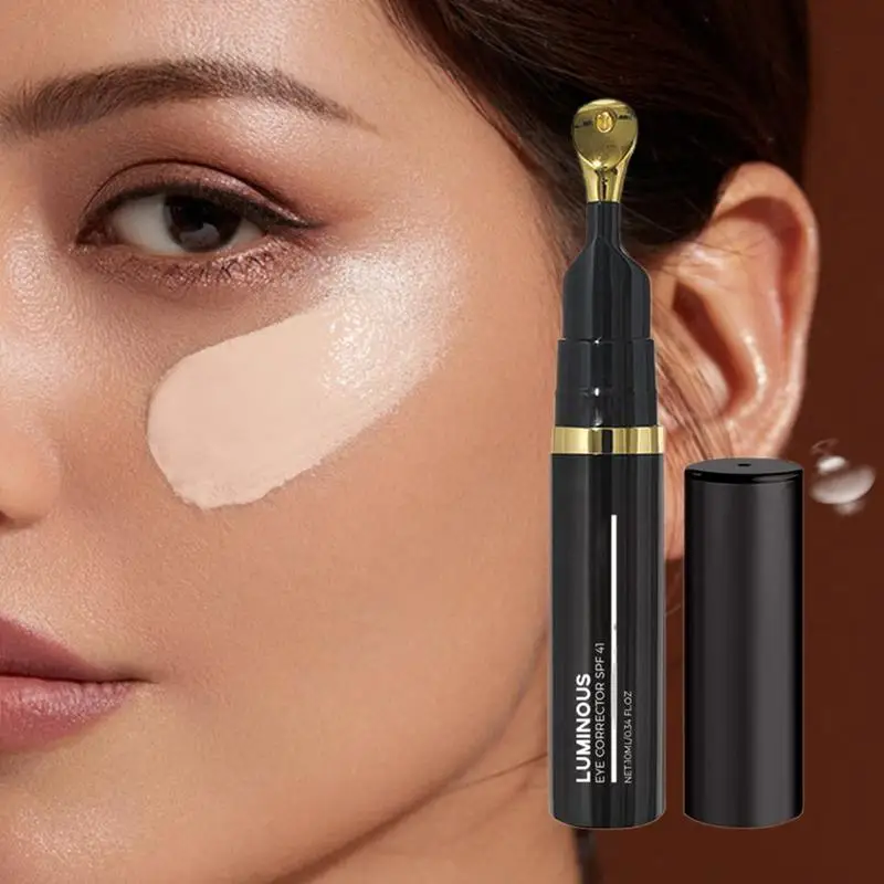 Concealer unter den Augen, wasserfester Concealer, vollständige Abdeckung mit Schwammspitzen-Applikator, aufbaubare Farbkorrektur, Gesichts-Make-up, verdeckt