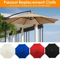 Umbrella Replacement Cloth 2/3m Outdoor Garden Canopy Sunshade Cover Waterproof Umbrella UV Protection Awning Without Stand