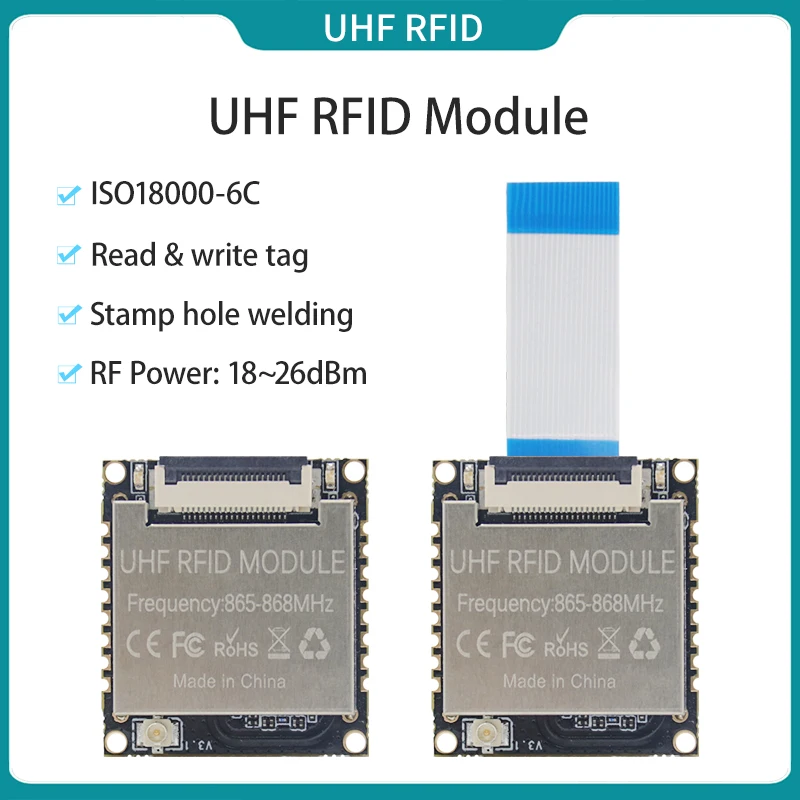 PR9200 UHF Reader Writer Module 18-26dBm 865-868Mhz 902-928Mhz Mini UHF RFID Module