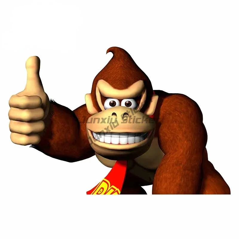 ملصق مضاد للمياه من مادة PVC على شكل قرد Orangutan لتزيين السيارة ونافذة غرفة الدراجة وطاولة الثلاجة وإكسسوارات الحائط