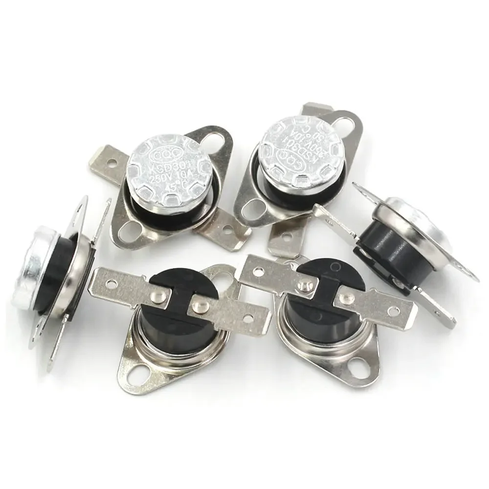 Multi-Temperature KSD301 Bimetal Thermostat 0°C–200°C Thermal Switch for HVAC Appliances and Industrial Use 45C 60C 70C 85C 95C