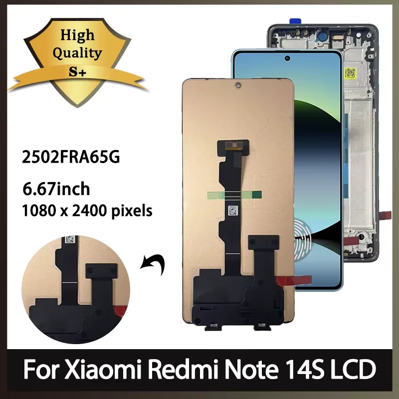 2502fra65g-プレミアム液晶-xiaomi-redmi-注-14s-ディスプレイタッチスクリーンデジタイザパネルアセンブリ-note14s-画面とフレーム