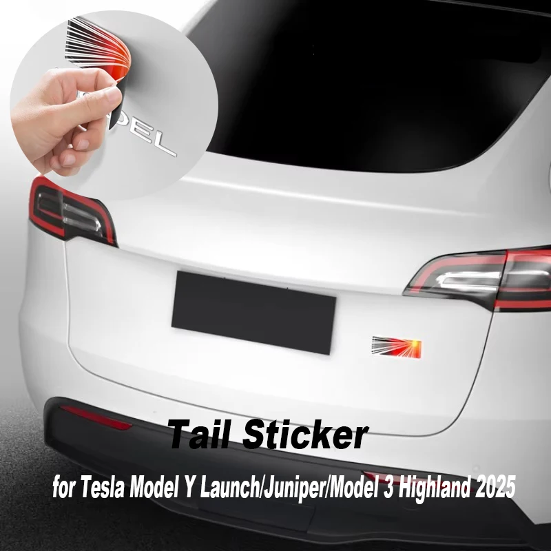 Tail Sticker for Tesla Model Y Launch/Juniper/Model 3 Highland 2025 Car Style Accessories First Commemorative Edition End Label