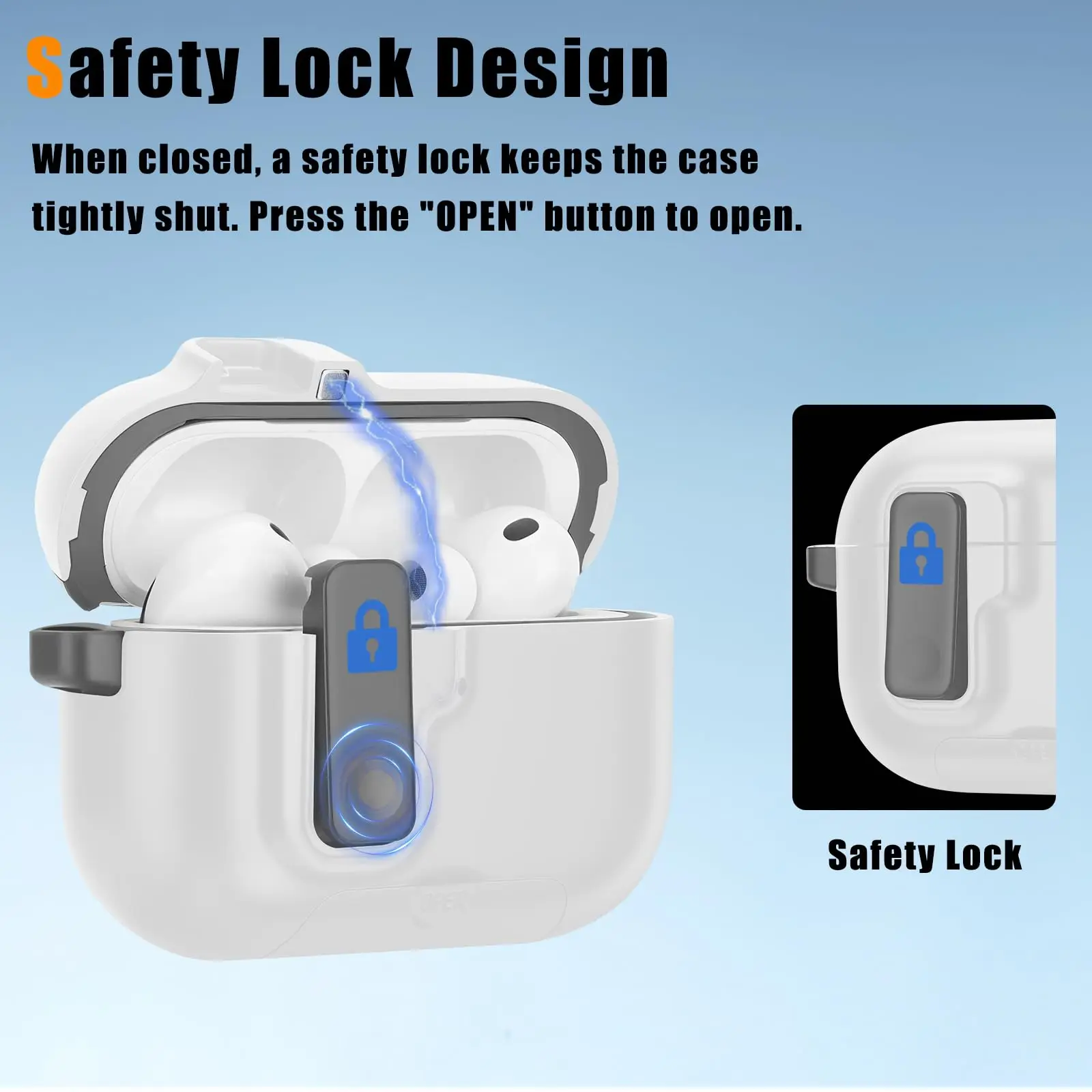 For AirPod Pro 3 Case with Keychain Lanyard Anti Loss Headphone Cover Sand Stone Switch Case for Men Women Air Pods Pro 3 Cases