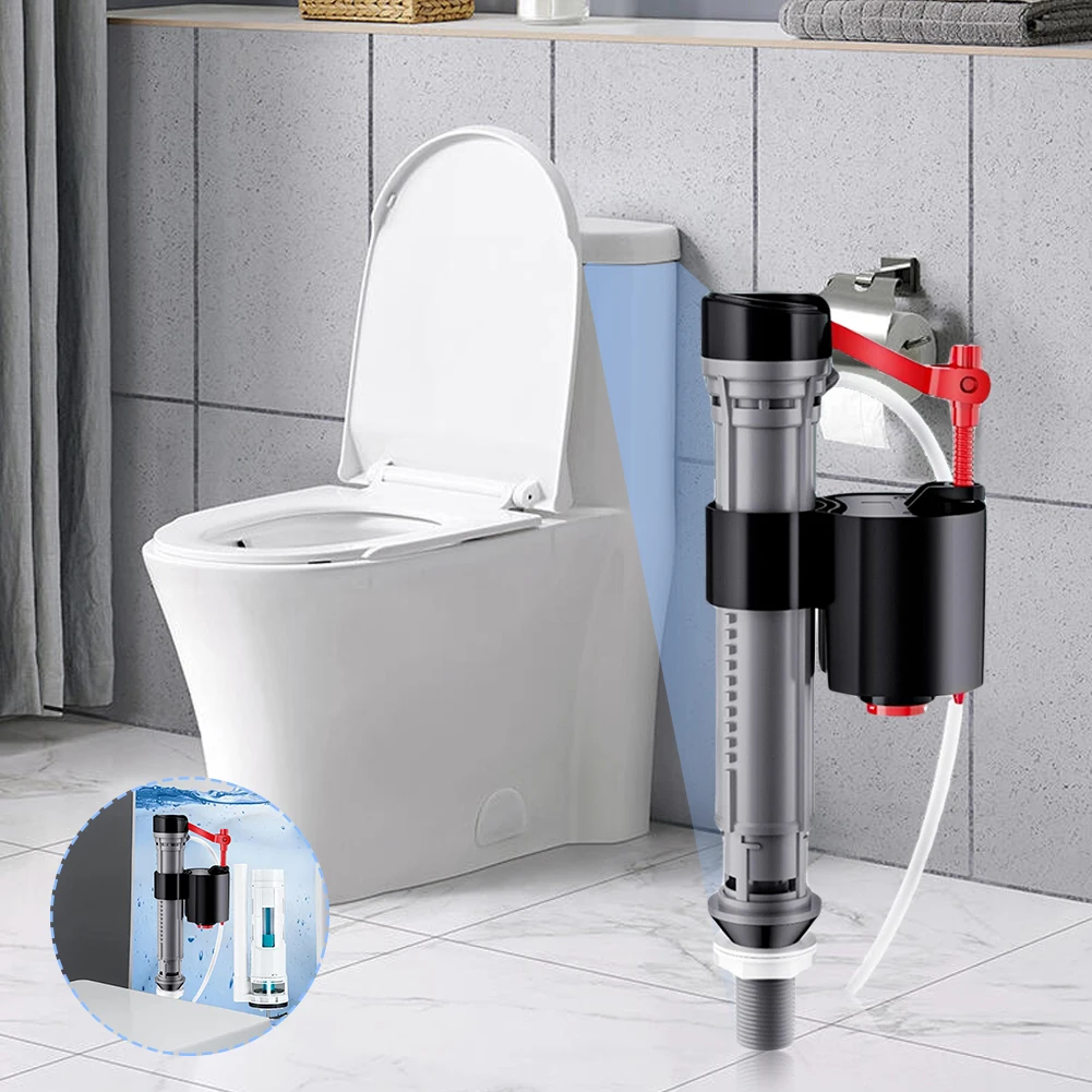 

Universal Toilet Fill Valve Adjustable Height Tank and Bowl Water Control 19.5-30.5cm Bathroom Shank Inlet Float Replacement Kit
