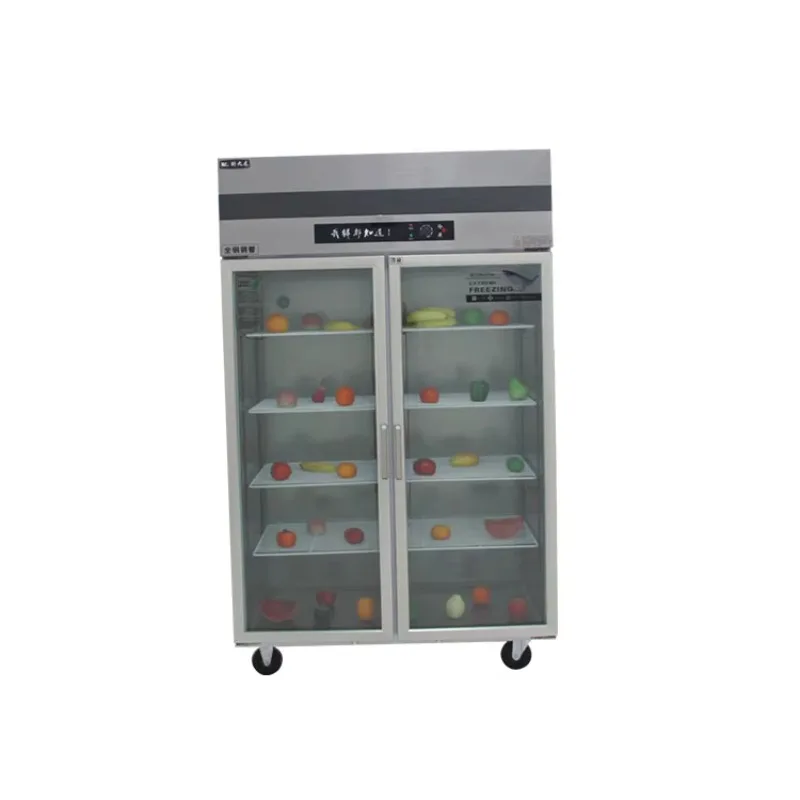 Custom Commercial Kitchen  Refrigerator Glass Door Refrigerator Beverage Refrigerator