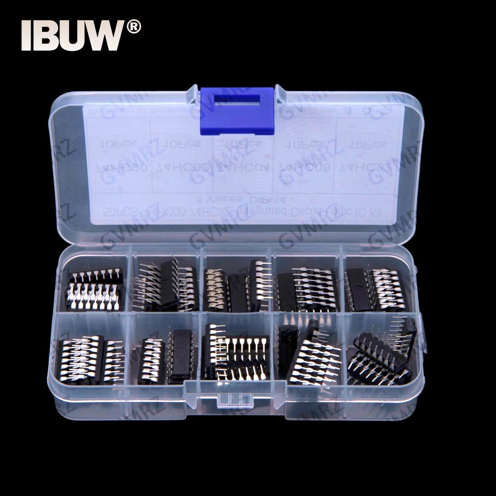 5Values 50PCS 74HC00 74HC02 74HC04 74HC08 74HC32 DIP-14 Integrated Circuit DIP IC Kit 74HC04 74HC08 Component