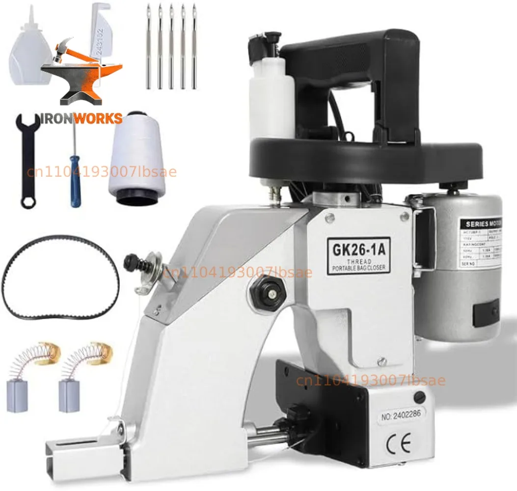Electric Sewing Bag Closer Machine Portable Industrial Closing Seal Sack for Woven Bag Packing Stitcher Snakeskin Rice Bag Seale