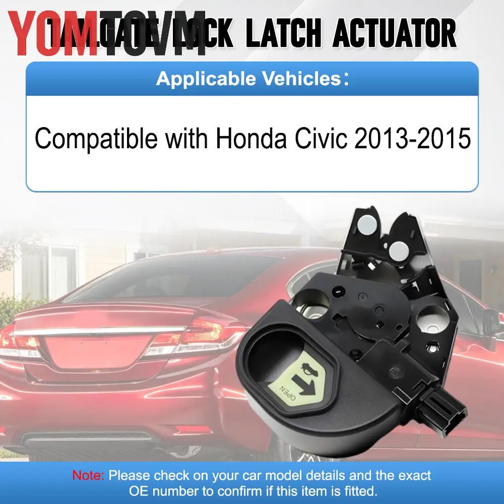 ZC581SB Rear Tailgate Trunk Door Lock Liftgate Latch Actuator Fit For Honda Civic 2013 2014 2015