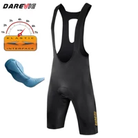 DAREVIE Pantalones Cortos de Ciclismo para Hombre, Marca Italty, con Interfaz Elástica ®   Pantalones Cortos de Ciclismo para Hombre Pad Bretelelle 5.0 de 80 kg/m³ de Una Pieza Sin Costuras