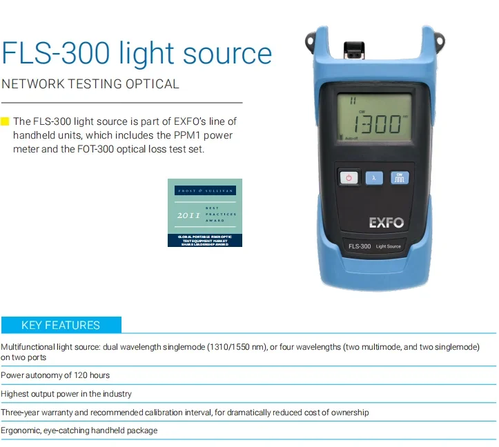 وصل حديثًا مصدر ضوء بصري EXFO FLS 300 FLS 600 مصدر ضوء لـ fttx #2