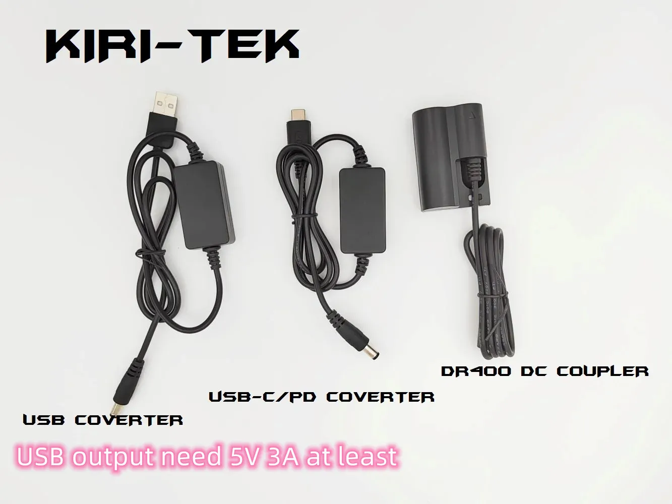 USB/ USB-C Coverter + BP 511 BP511 BP-511 Dummy Battery DR400 ACK-E2 for Canon EOS 5D 10D 20D 20Da 30D 40D 50D D30 D60 DSLR