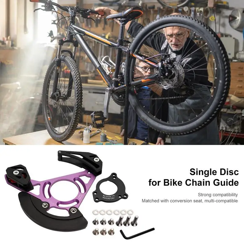 

Bicycles Protective Chain Guide Anti-Fall Chain Plate Guide Bikes Chain Catcher Wear-Resistant Chain Guide Tensioner Bikes Chain