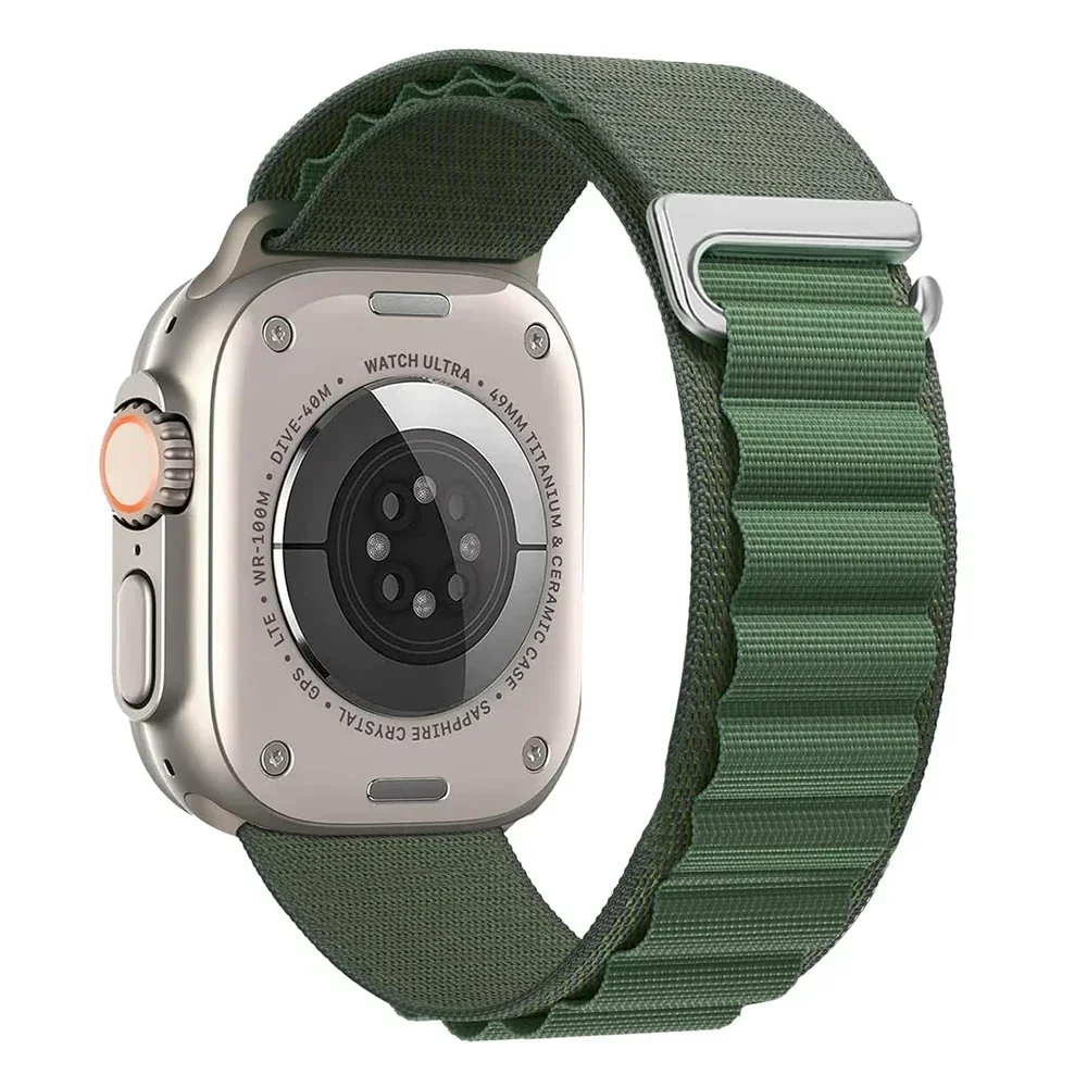 Alpin armband für Apple Watch Ultra 2 10 9 8 7 Band 46mm 49mm 45mm 41mm Nylon Sporta rmband iwatch 6 5 4 3 se2 44mm 40mm 42mm