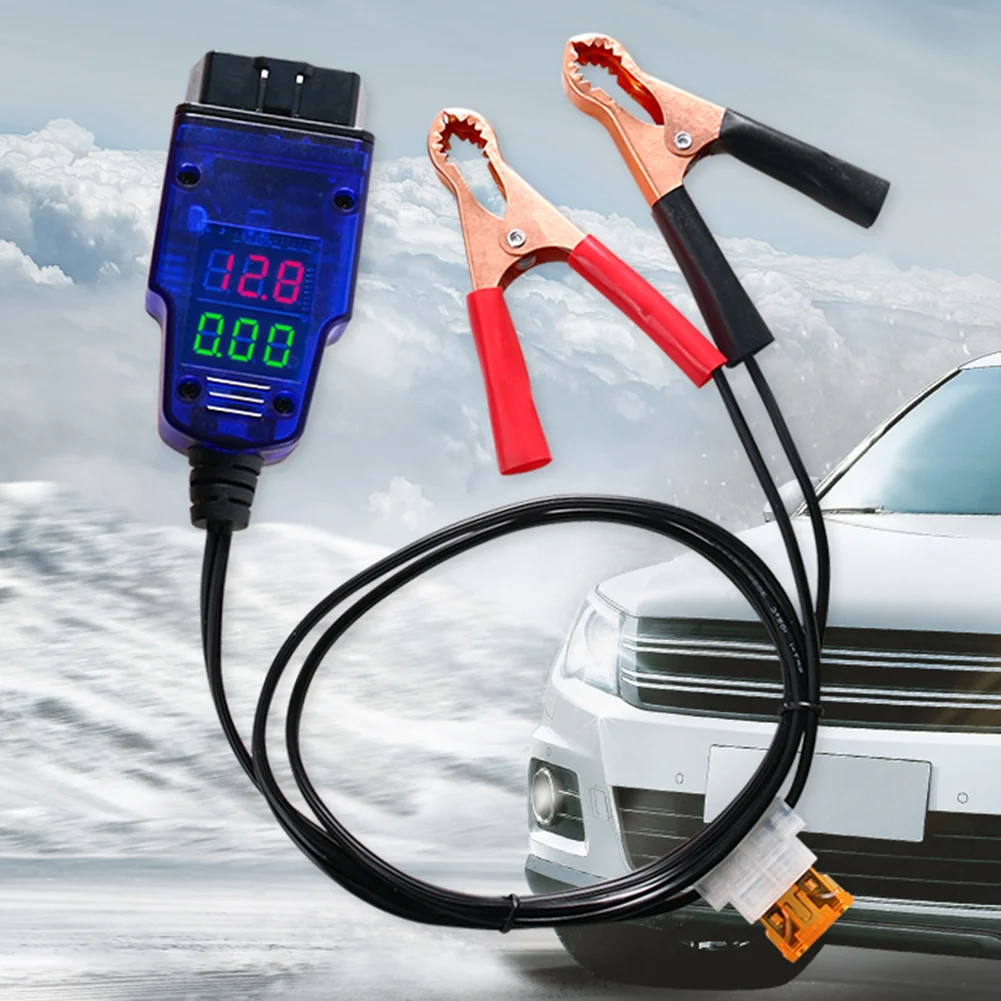 Аварийный источник питания, зажим для аккумулятора ECU, экономия памяти для OBD2 12 В, экономия памяти при отключении питания, сменный вспомогательный инструмент из АБС-пластика