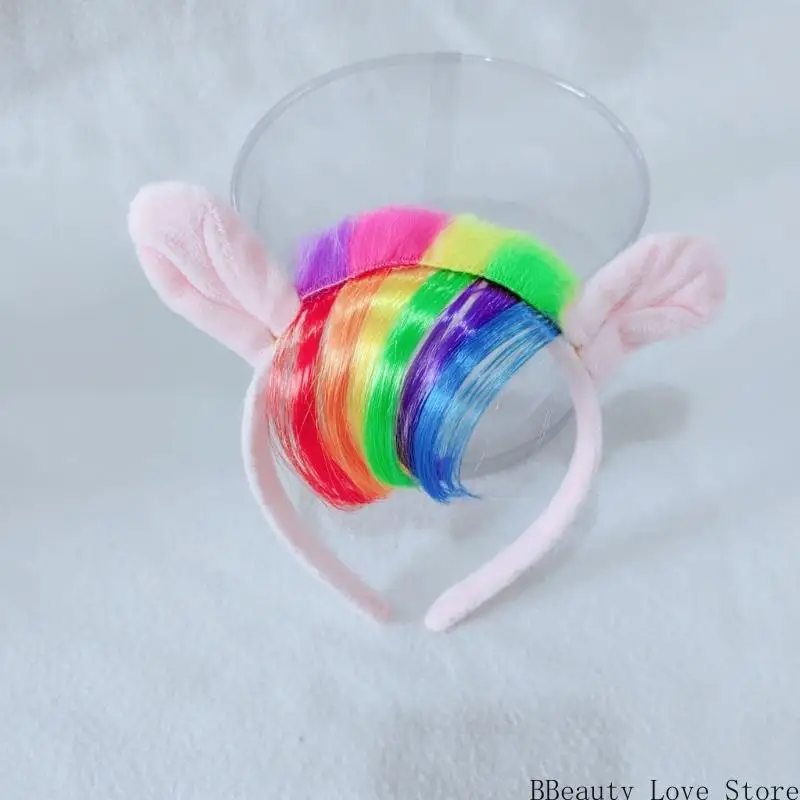 할로윈 말 의상 액세서리 포함 아동 성인 가장 무도회 코스프레 크리스마스 역할 연극을위한 말 귀 머리띠 꼬리 포함