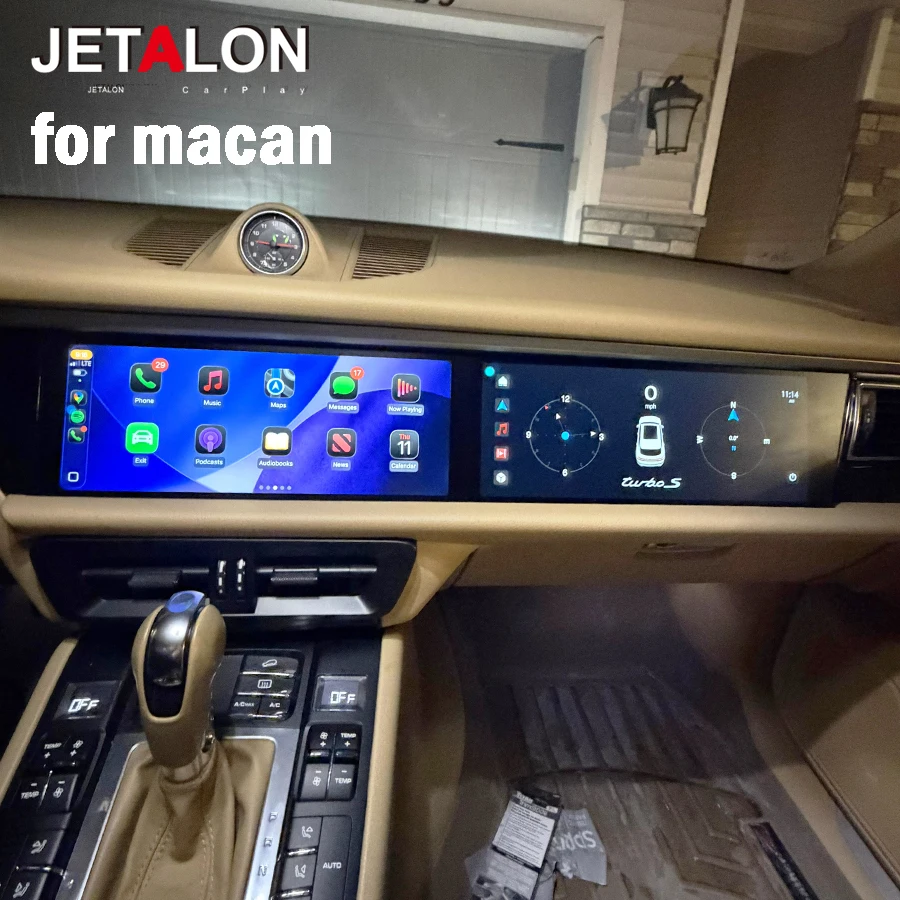 For Porsche Macan 2011-2017 8+256gb Double Interactive Screen Android Auto Car Radio Car Multimedia Stereo DSP 360 Navigation