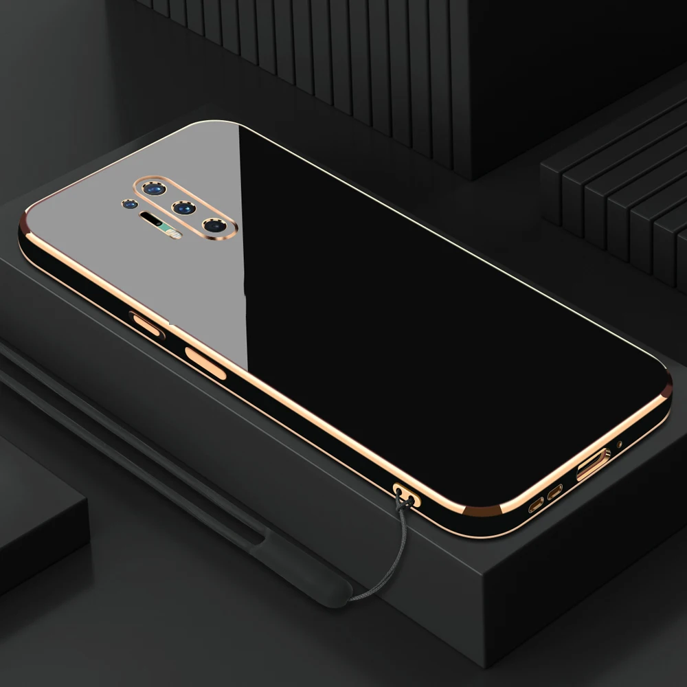 For OnePlus 8 Pro Case 1+8 Pro Phone Case One Plus 8pro IN2023 IN2020 IN2021 IN2025 Luxury Square Plating Shockproof Back Cover