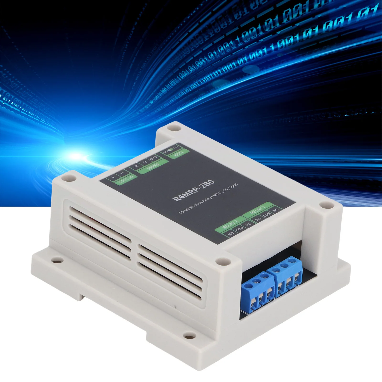 وحدة التتابع الصناعية 2 قنوات Optocoupler عزل RS485 واجهة للاتصالات Modbus RTU