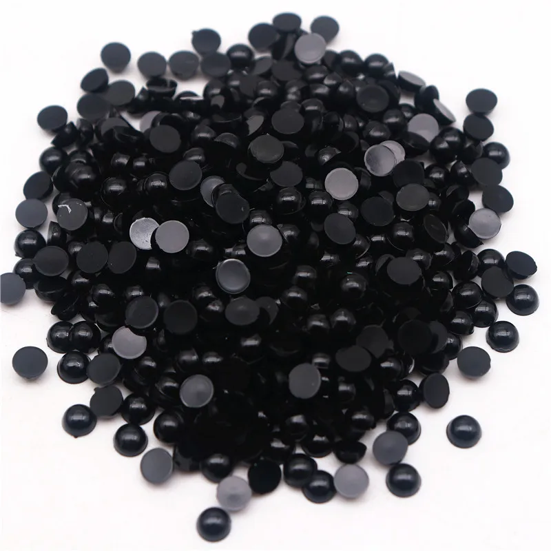 Round Flat Black Eye Plastic Safety Eyes 5mm 6mm 8mm 10mm 12mm for Dolls Making Doll Toys Teddy Bear Eyes Doll Eyes Accessories