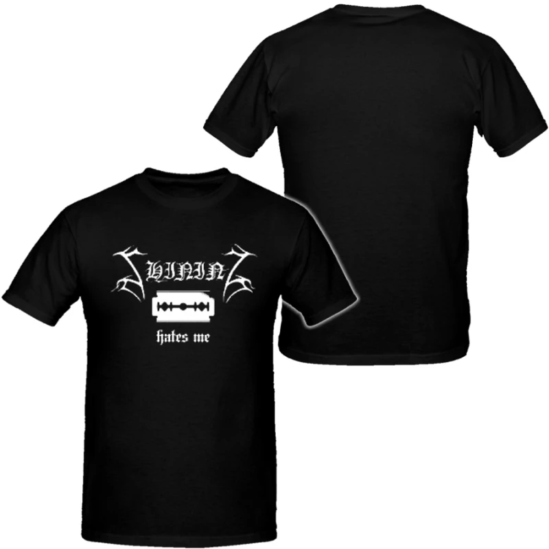 Shining Style Band Mens Hip Hop Heavy Metal Tshirts Cotton Shirt Unisex Summer Short Sleeve Fashion Brand Tee Vintage