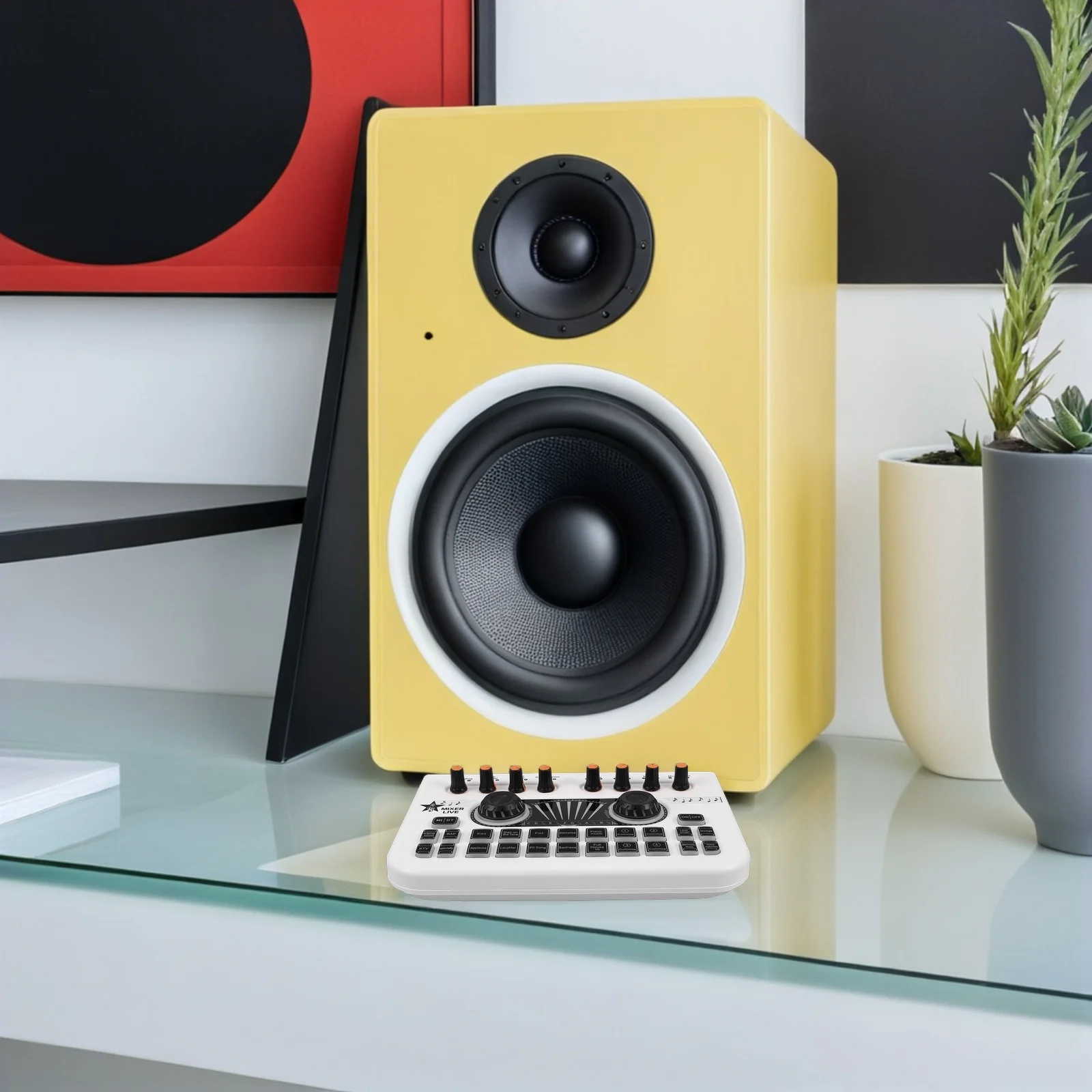 

Live Streaming Sound Card Wireless Digital Dj Audio Mixer Console For Karaoke Recording Studio Mobile Streaming