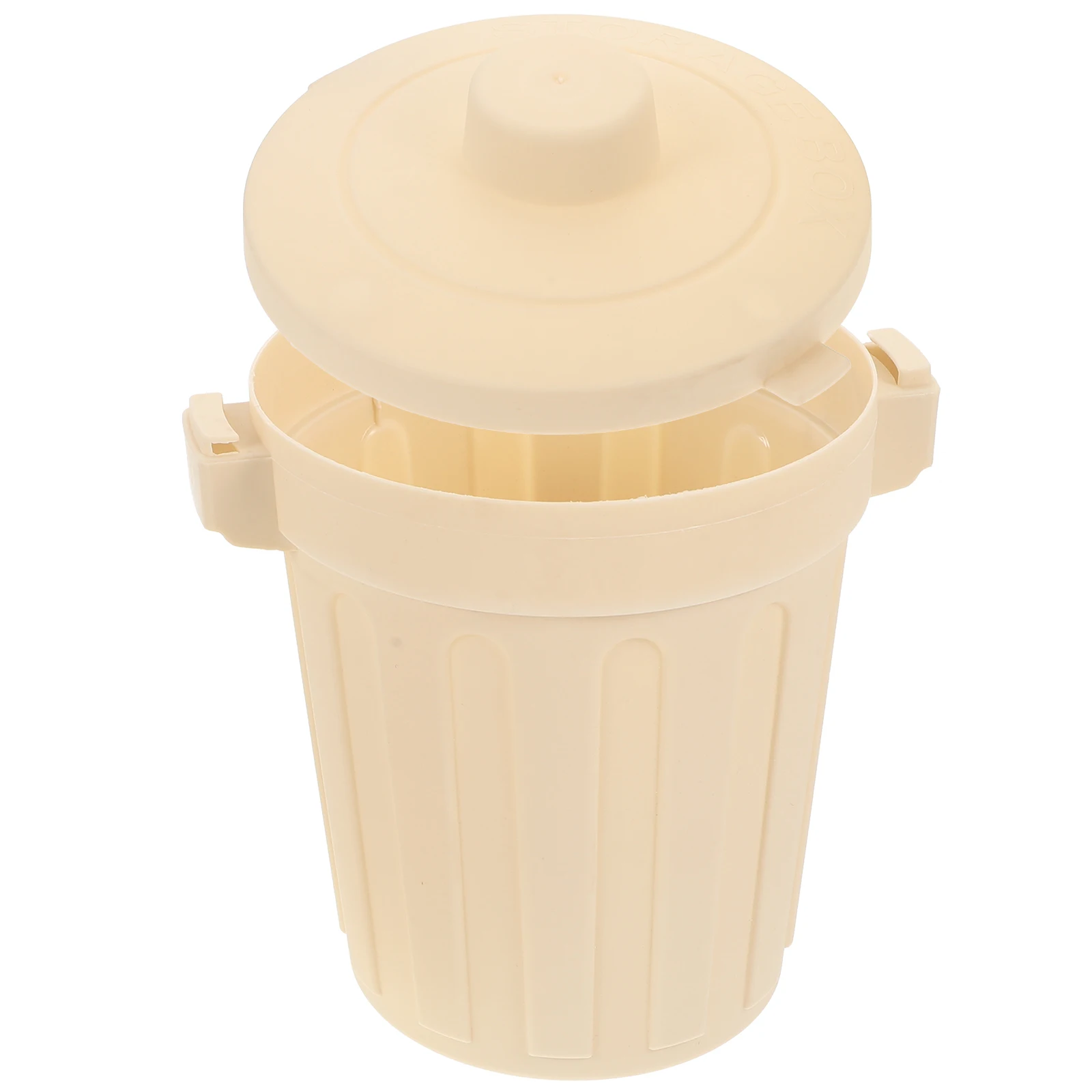 

Desktop Storage Bucket Makeup Trash Container Pink Can Garbage Bin Plastic Cute Small Office