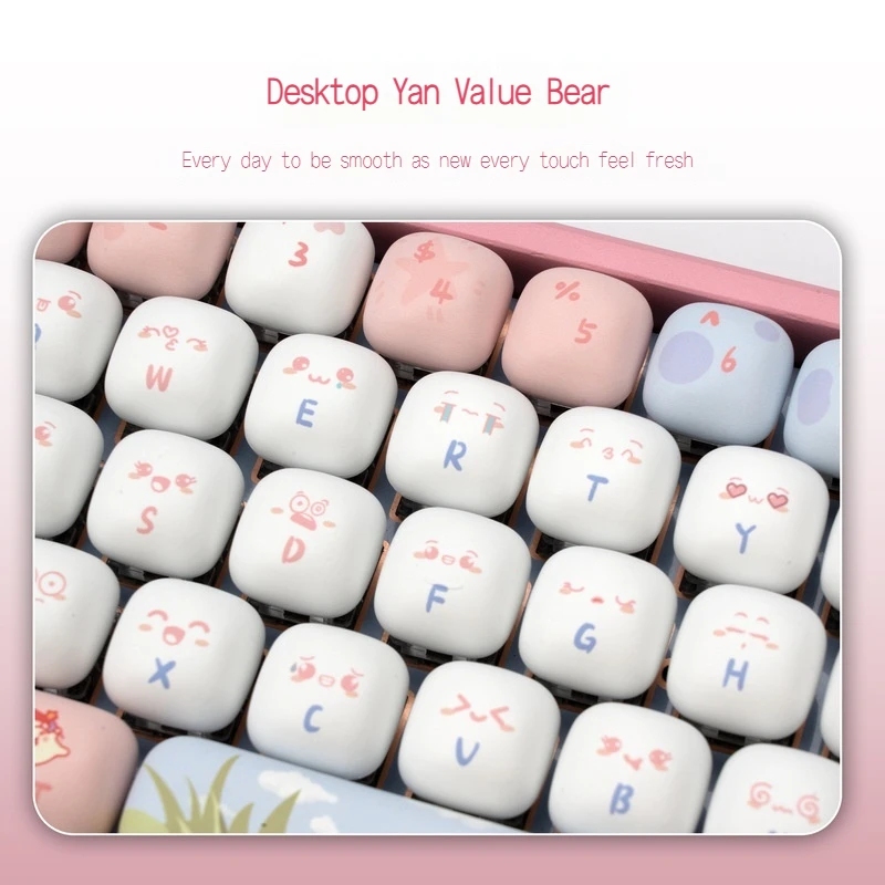 Xvx Mechanical Keyboard Keycap Pbt Material Thermal Sublimation Mog Height Rgb Lighting Effect Anime Girl Keycap 138 Keycaps