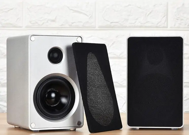 1 par de altavoces HIFI para estantería, altavoz pasivo HIFI, altavoz con chasis totalmente de aluminio para amplificador de Audio, altavoz HIFI bidireccional de 3 pulgadas