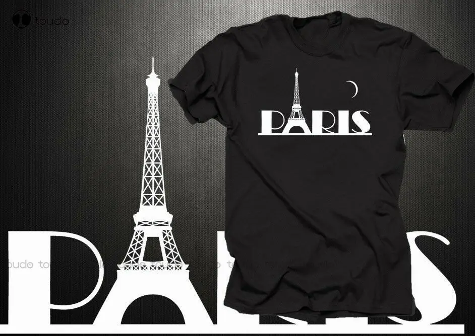 Camiseta de París, camiseta de Francia, regalo de Love City, camiseta de verano de algodón Pop para hombre, camisetas divertidas