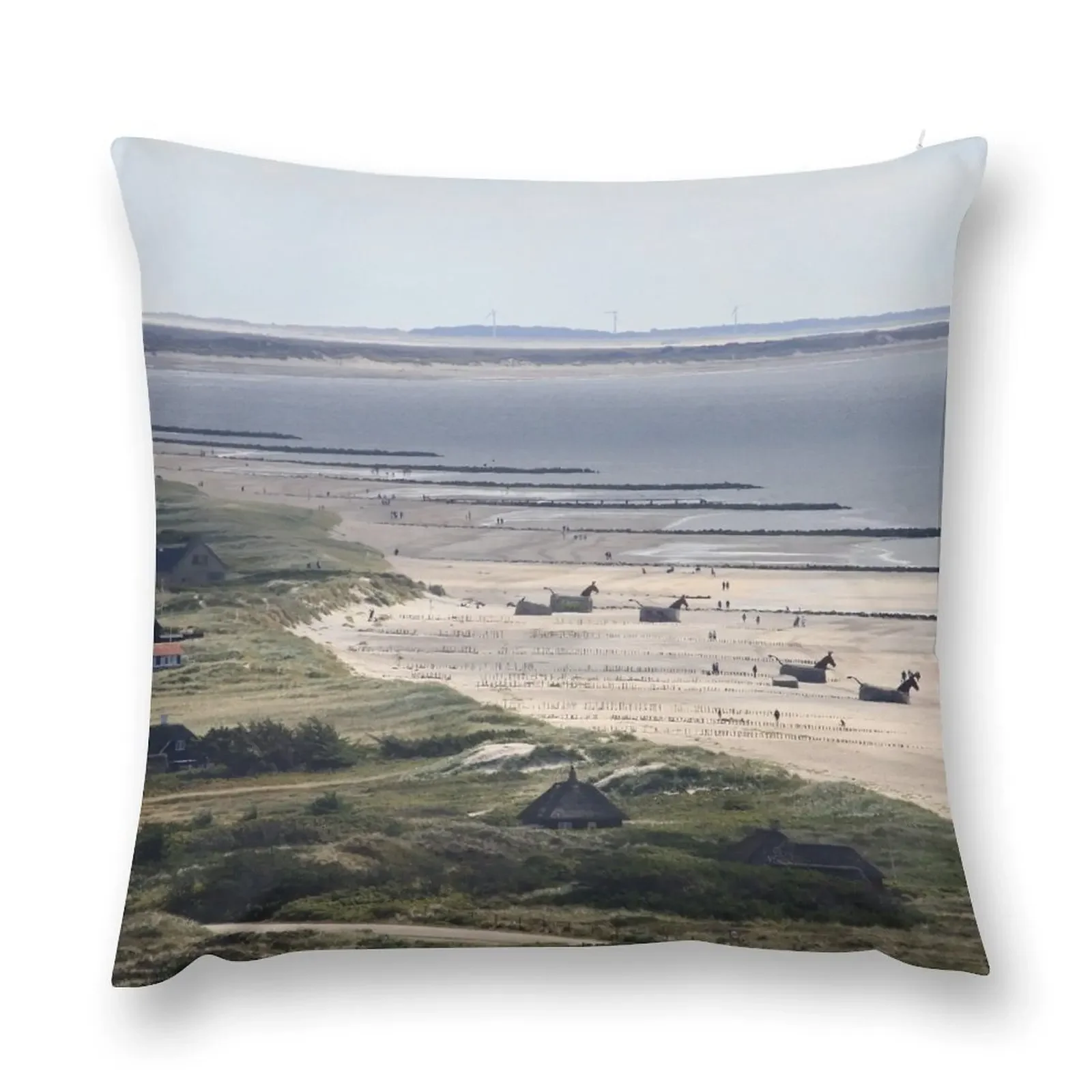 

Blavnd - view from Blavandshuk Fyr Throw Pillow Pillow Cases Sitting Cushion pillow