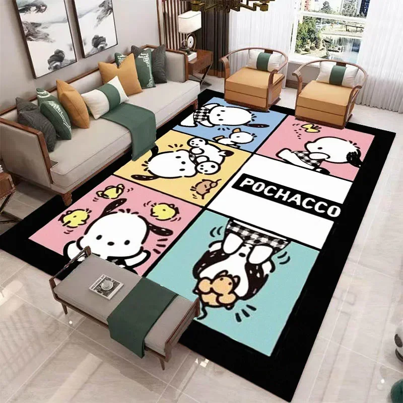 Sanrio Cute pochacco printed carpet Non -slip carpet Yoga mat Home door mat photography props kitchen mat area rug birthday gift