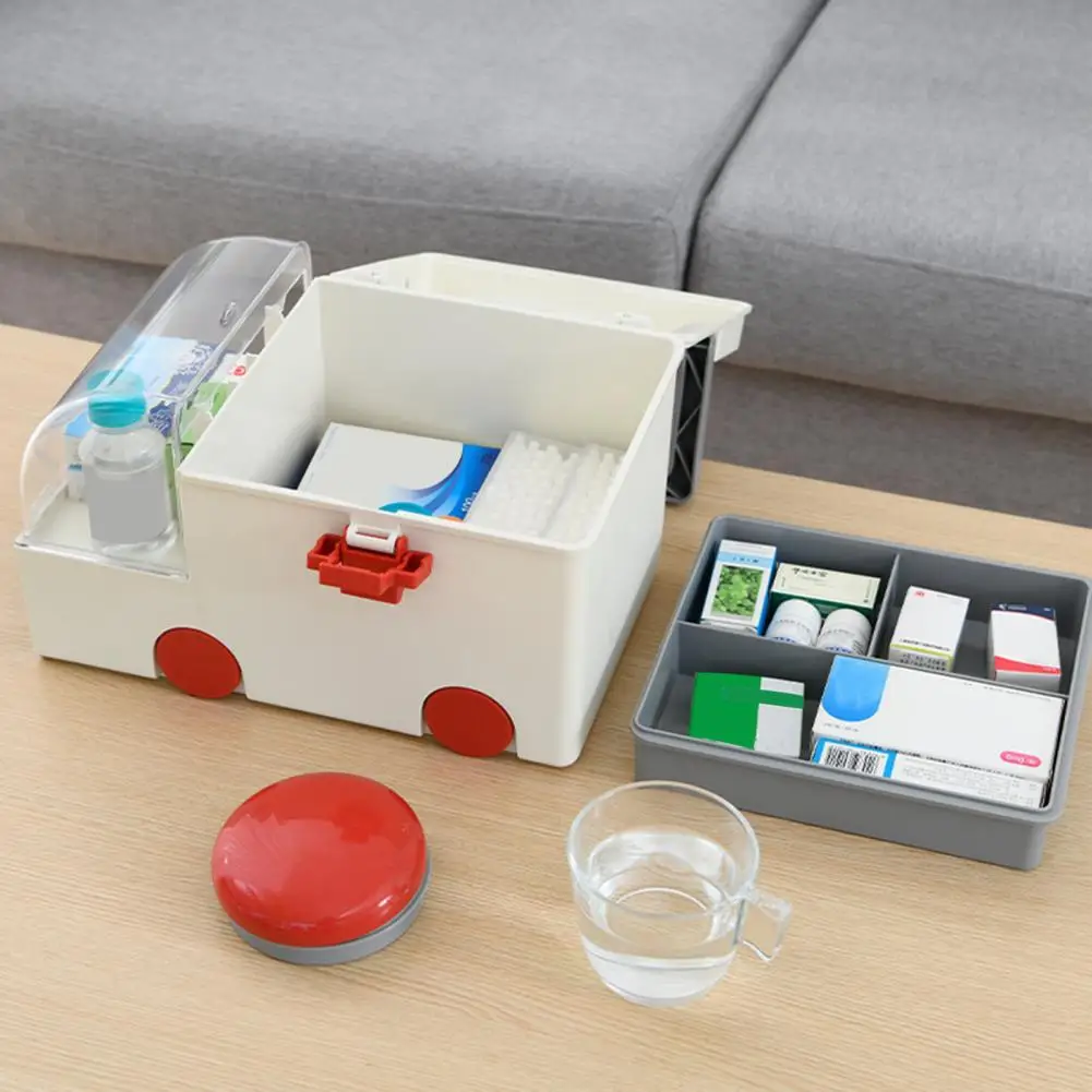 

High Quality First Aid Storage Box Portable ABS Dust Proof Portable First Aid Box First Aid Kit First Aid Box