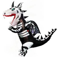 Skeleton Tyrannosaurus Rex Dinosaur Inflatable Costume Garment Halloween Carnival BlowUp Anime Cosplay Festival Party Prop Adul