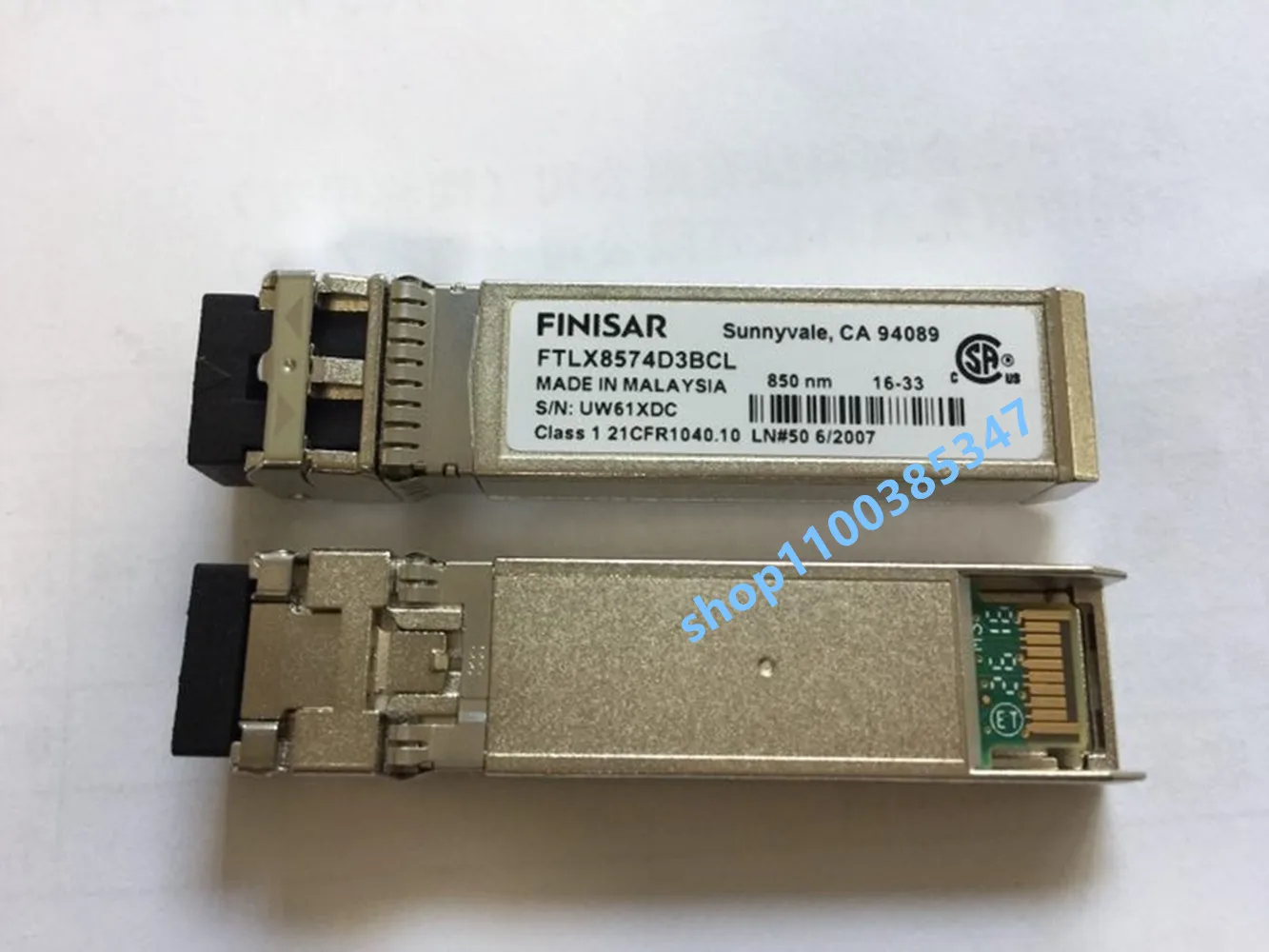 Finisar Fiber Module Sfp 10G/Ftlx8574d3bcl/10gsr 850nm 400M Lc Sfp +/Netwerkadapter Schakelaar Optische Vezel Module/10G Transceiver