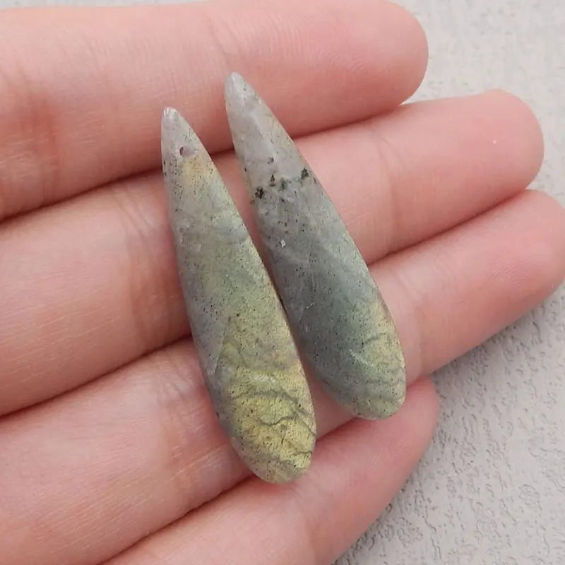 Natural Stone Labradorite Earring Beads for Women, Gemstone Earrings Set Wholesale for Jewelry Making