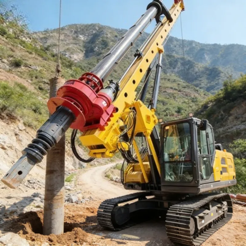 High Reach Rotary Drilling Rig for Deep Piling Applications