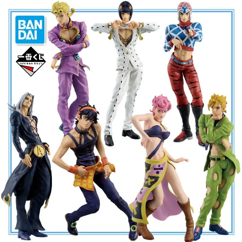 IN Stock BANDAI Jojo Bizarre Adventure Ichiban Kuji GOLDEN WIND Giorno Narancia Abbacchio Fugo Action Anime Figure Model Toy