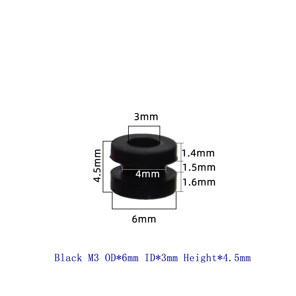 10PCS M2/M3 Gummi Stoßdämpfer Silikon Dämpfung Ball Anti-vibration Bälle Für FPV Drone Quadcopter Flug control F4 F7