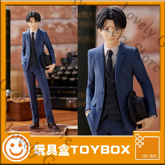 

Genuine Anime Levi Ackerman Shingeki No Kyojin Attack on Titan Cosplay Ornament Garage Kits Accessory Cartoon Figures Model Gift