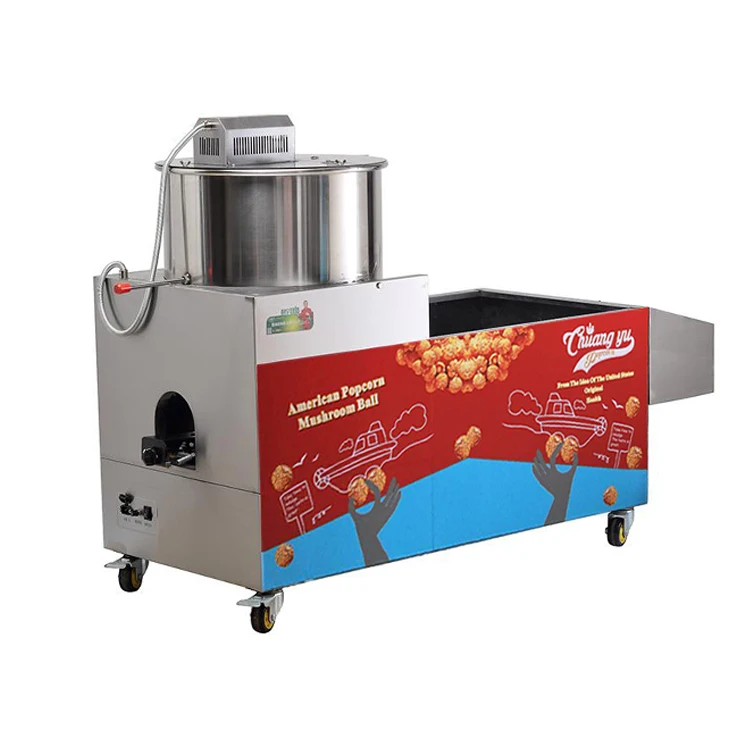 Gas Stainless Steel Popcorn Equipment Snack Machines Large Popcorn Making Machine