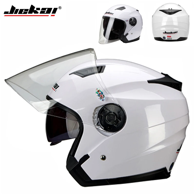 Motor Casco Go Kart Scooter Motor Van Motorfiets Dual Lens Vintage Helmen Vier Seizoenen Racing Half Helmen Casque Helm